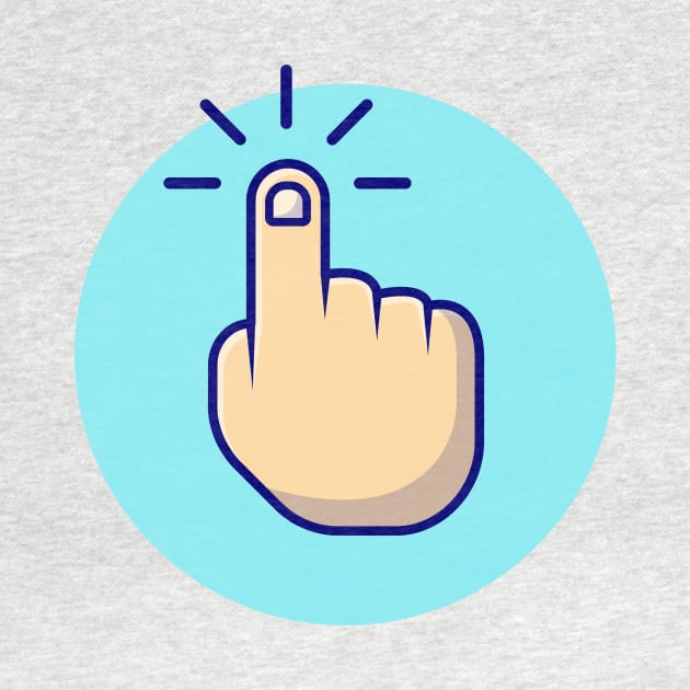 Hand Pointing Cartoon Vector Icon Illustration by Catalyst Labs